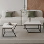 Hanah Home Verona P0024623 Juego de Mesas de Café Blanco